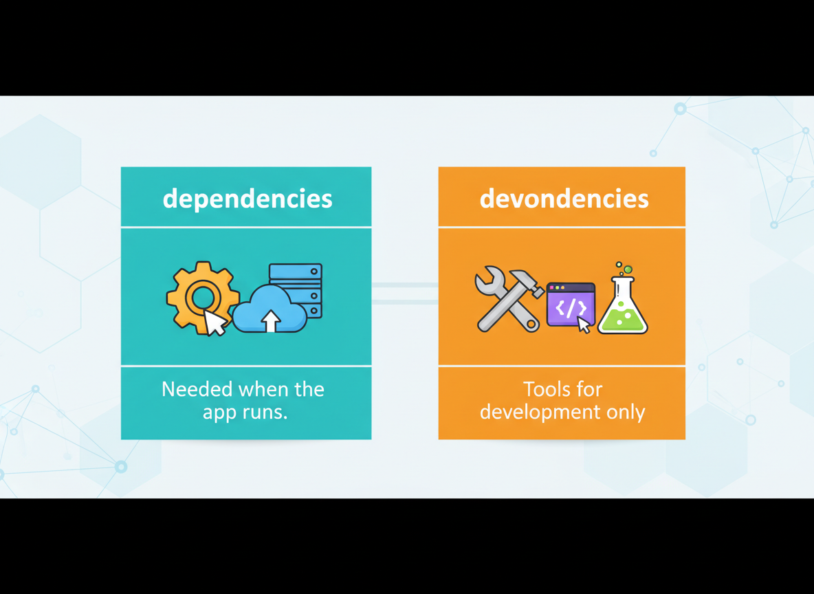 package.json, สคริปต์ และ deps กับ devDeps — ภาพประกอบ 4