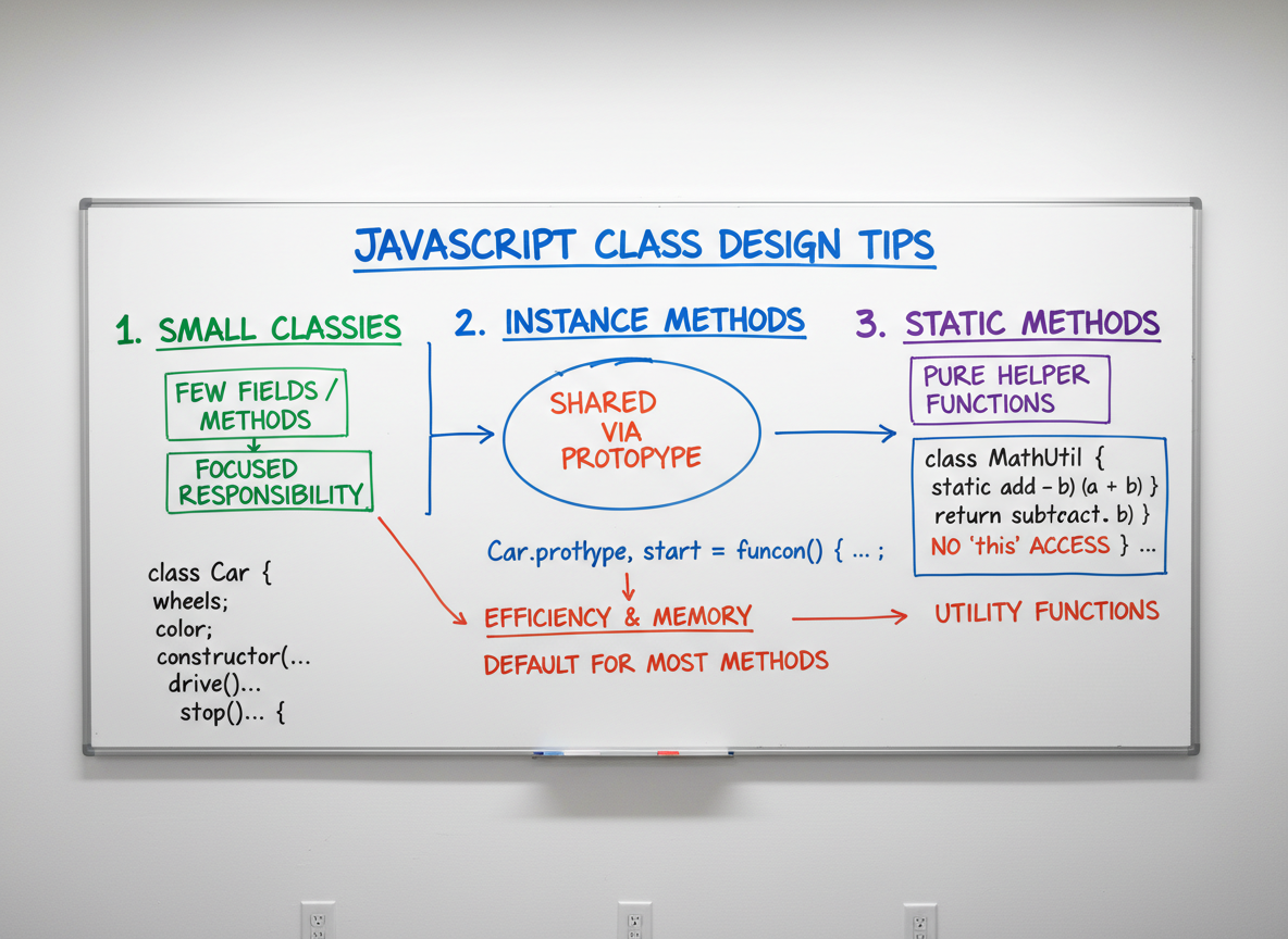 Składnia klas (zapowiedź): constructor, metody, static, extends — ilustracja 6