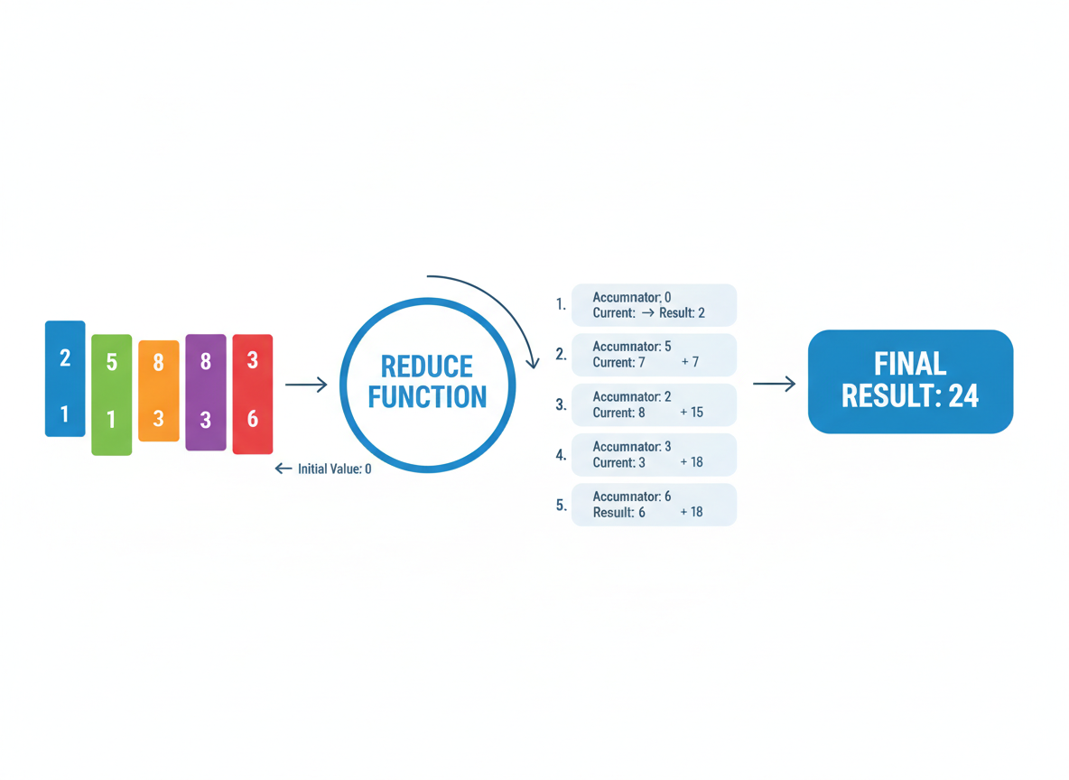 reduce, some/every ja find — yksinkertaiset mallit — kuvitus 2