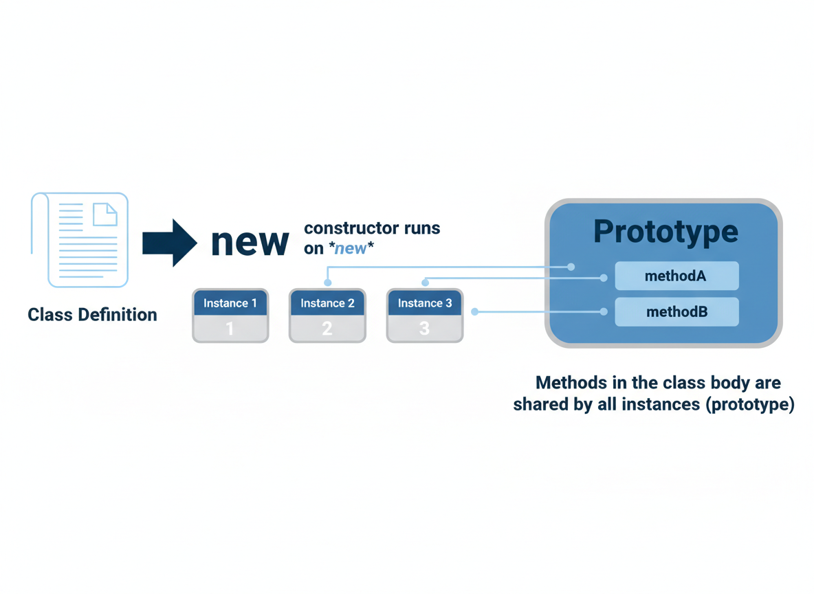 Składnia klas (zapowiedź): constructor, metody, static, extends — ilustracja 2