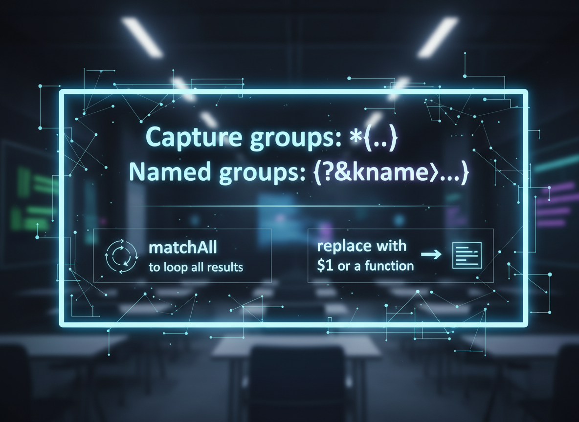 Grupper, treff og replace — illustrasjon 1