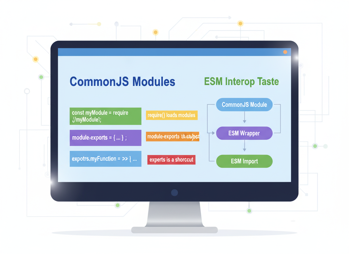 CommonJS basics — require/module.exports and exports — illustration 1