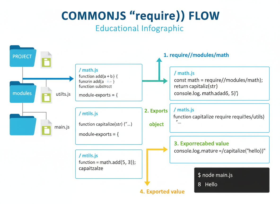 CommonJS basics — require/module.exports and exports — illustration 2