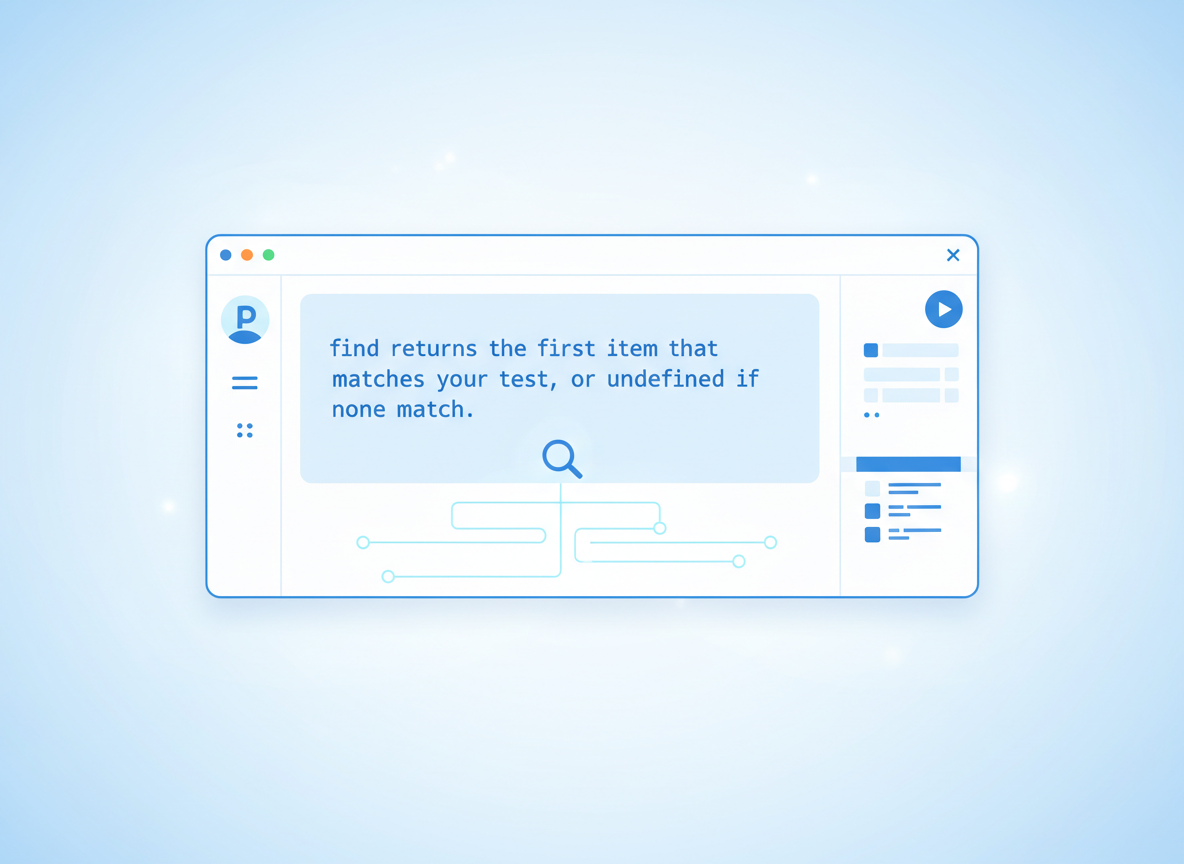 reduce, some/every ja find — yksinkertaiset mallit — kuvitus 6