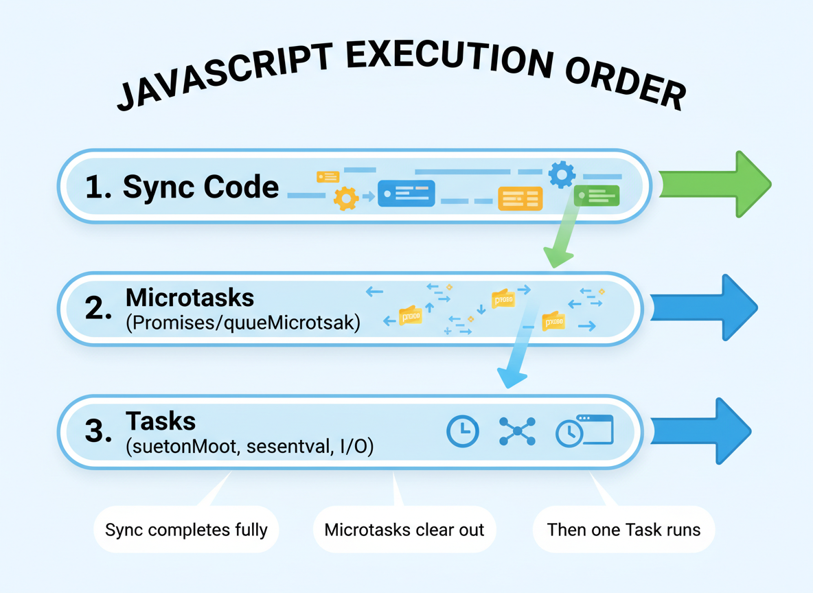 Event loop og det grunnleggende om task og microtask — illustrasjon 1