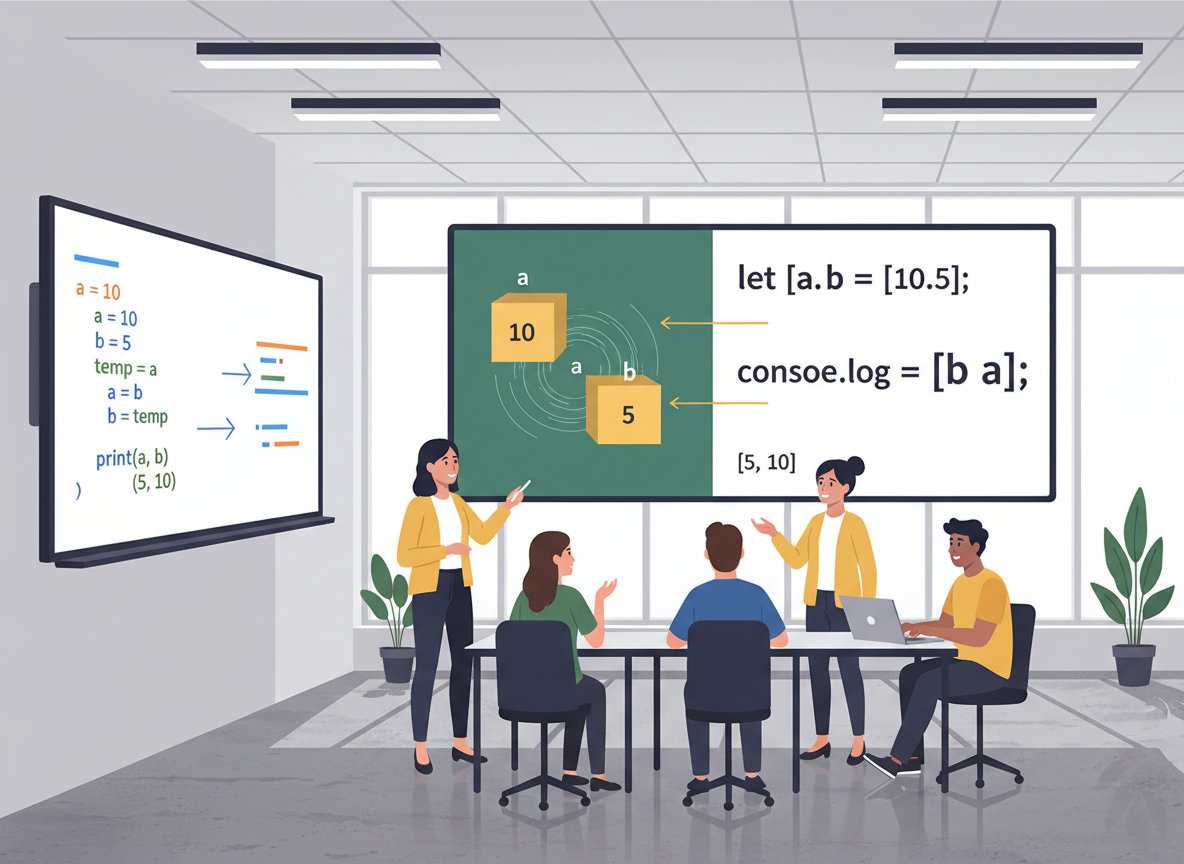 Det grundlæggende i destructuring af arrays og objekter — illustration 7