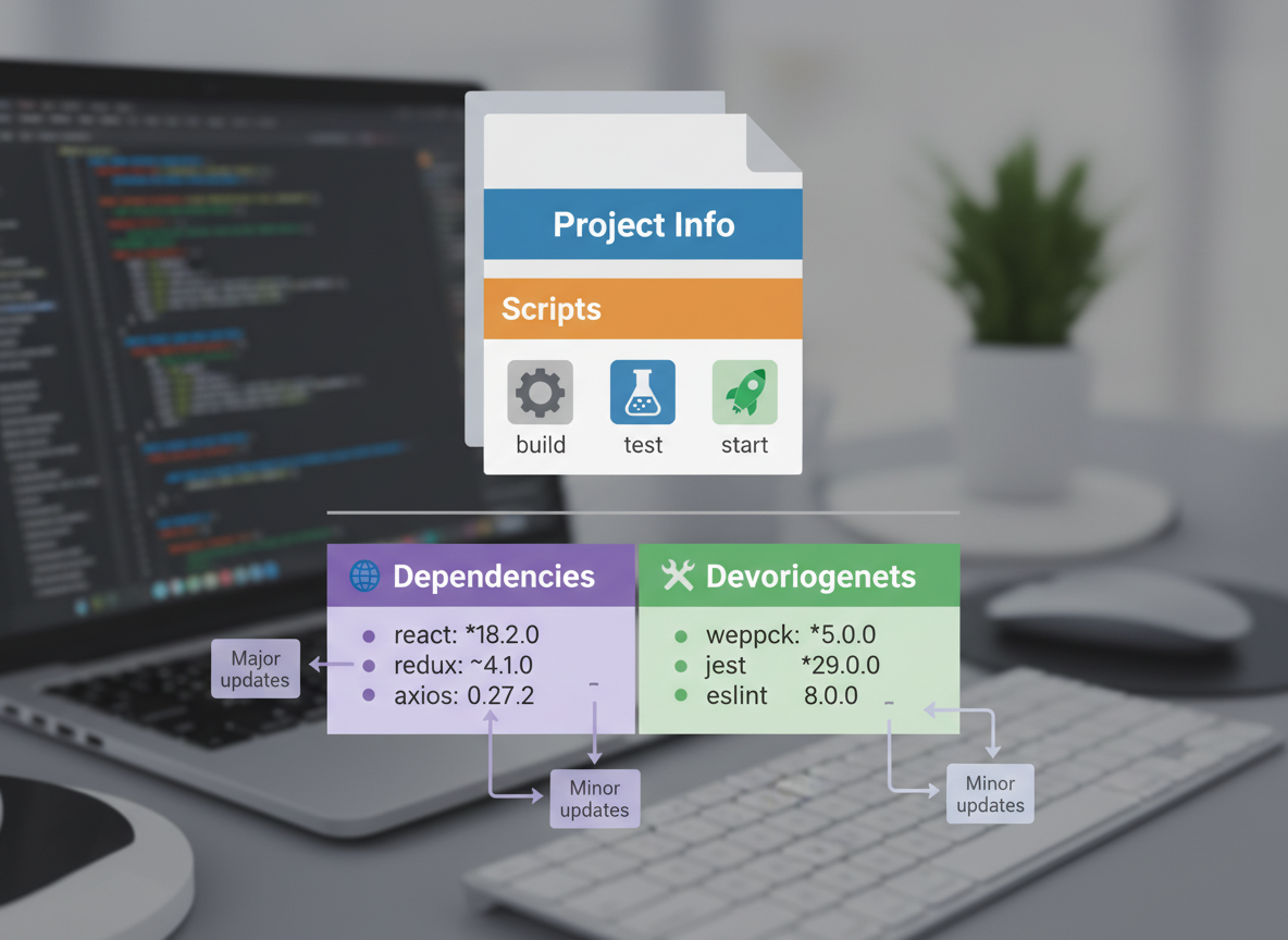 package.json, สคริปต์ และ deps กับ devDeps — ภาพประกอบ 8