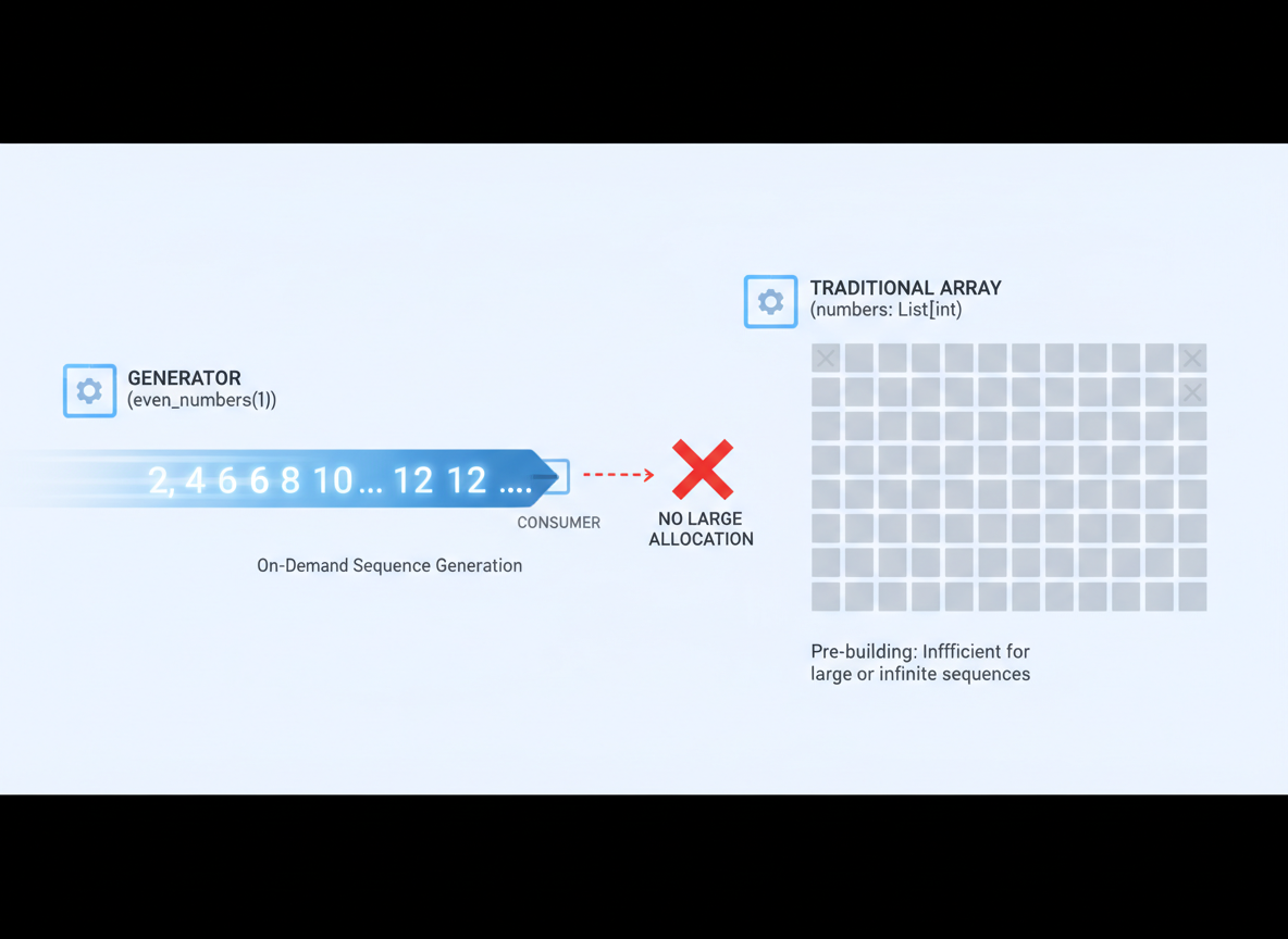 Generatorfunktioner, yield och små pipelines — illustration 4