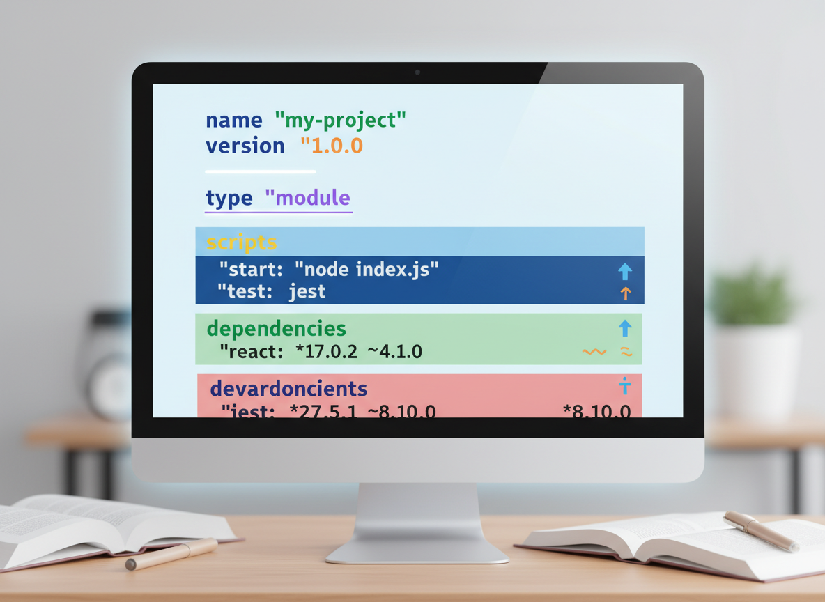 package.json, สคริปต์ และ deps กับ devDeps — ภาพประกอบ 1