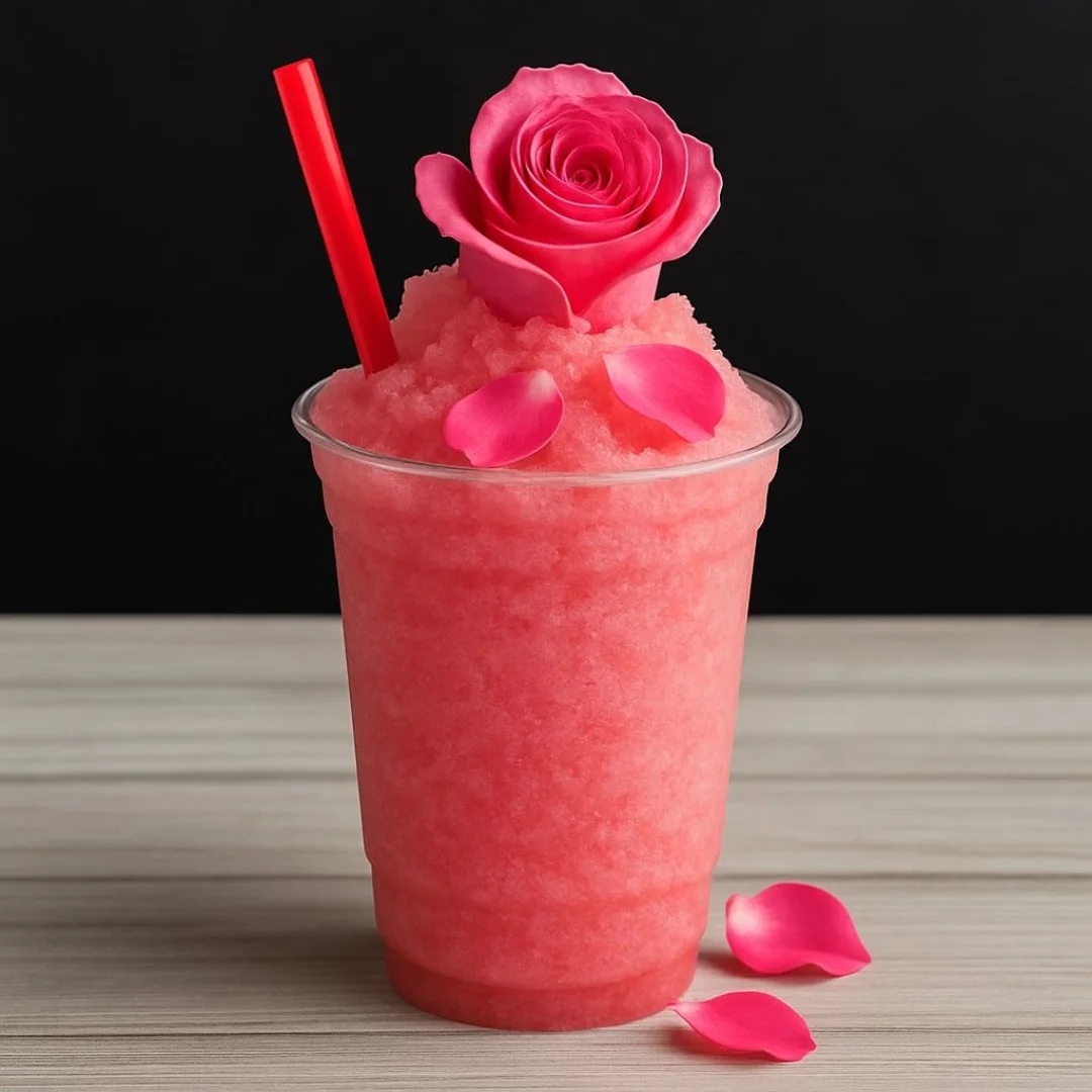 Rose lemonade frozen drink